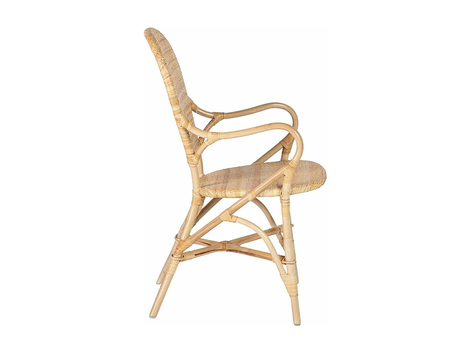 Silla Rattan Marron 60x55x92 Cm