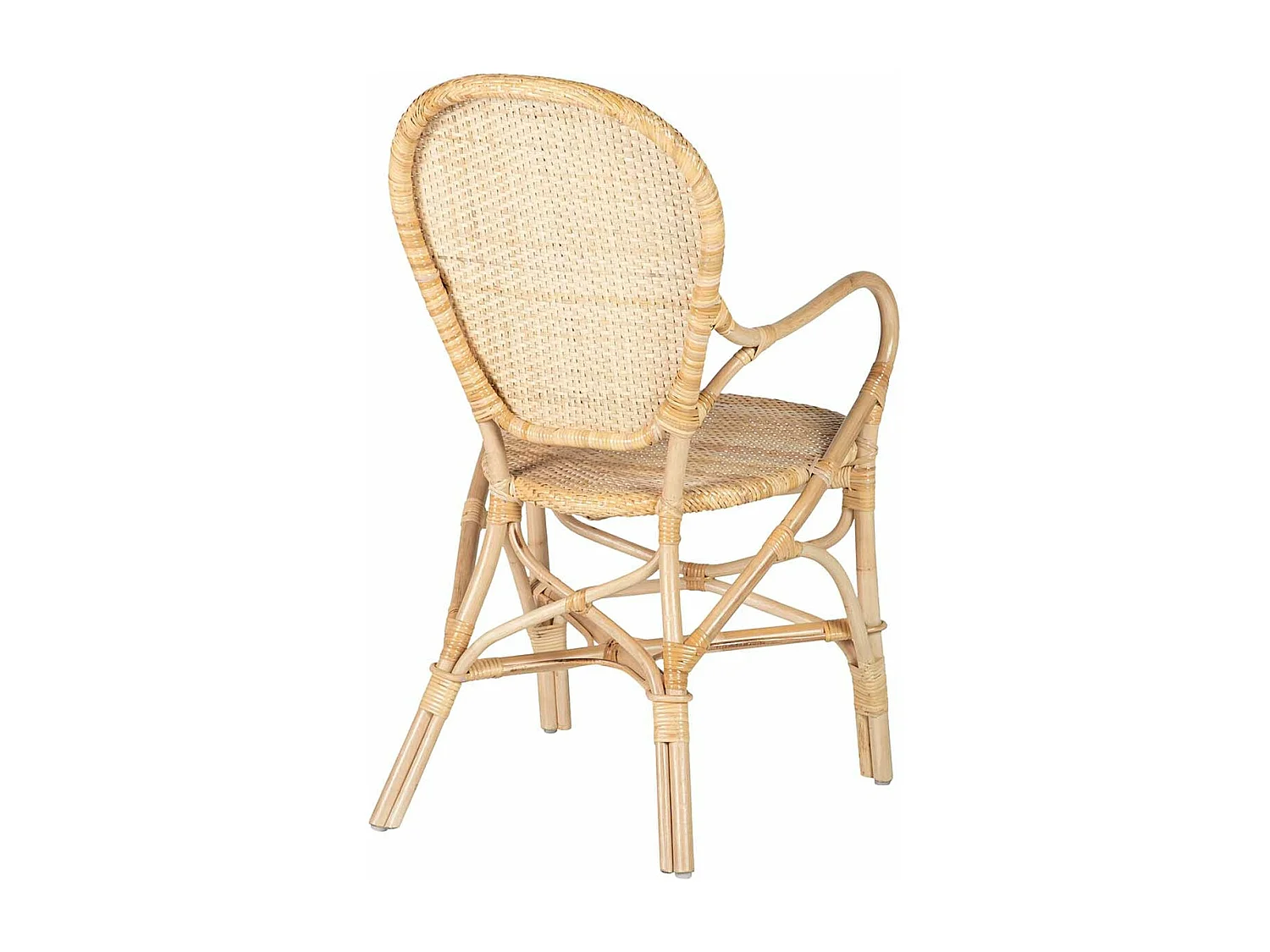 Silla Rattan Marron 60x55x92 Cm