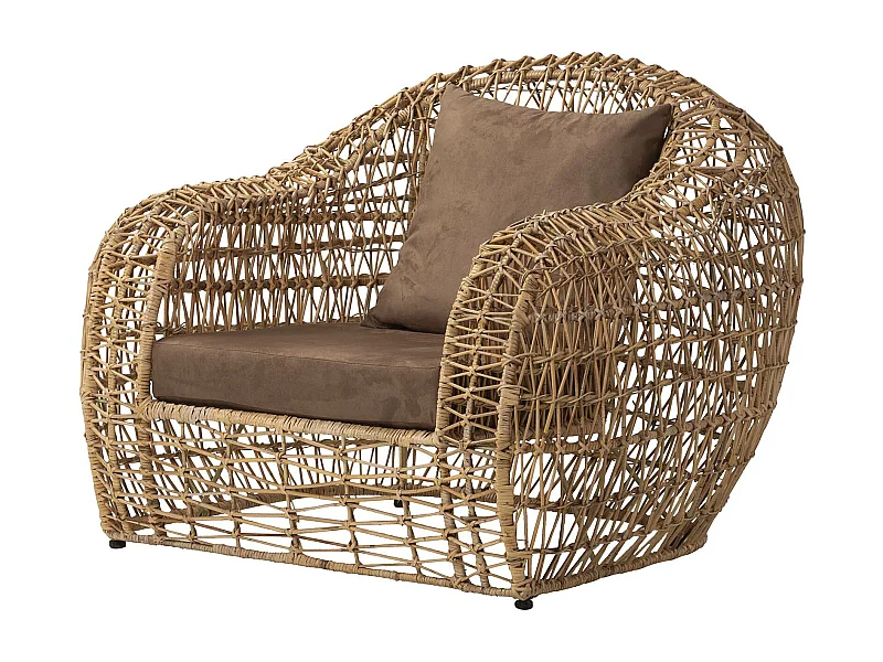 Butaca Mimbre Natural 120x110x90 Cm