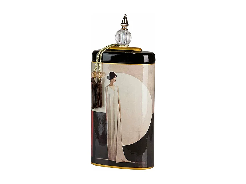 Tibor Cerámica Mujer Vestido 20x11x47 Cm