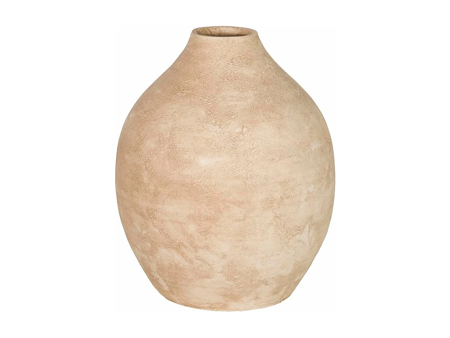 Florero Cerámica Beige 29x29x37 Cm