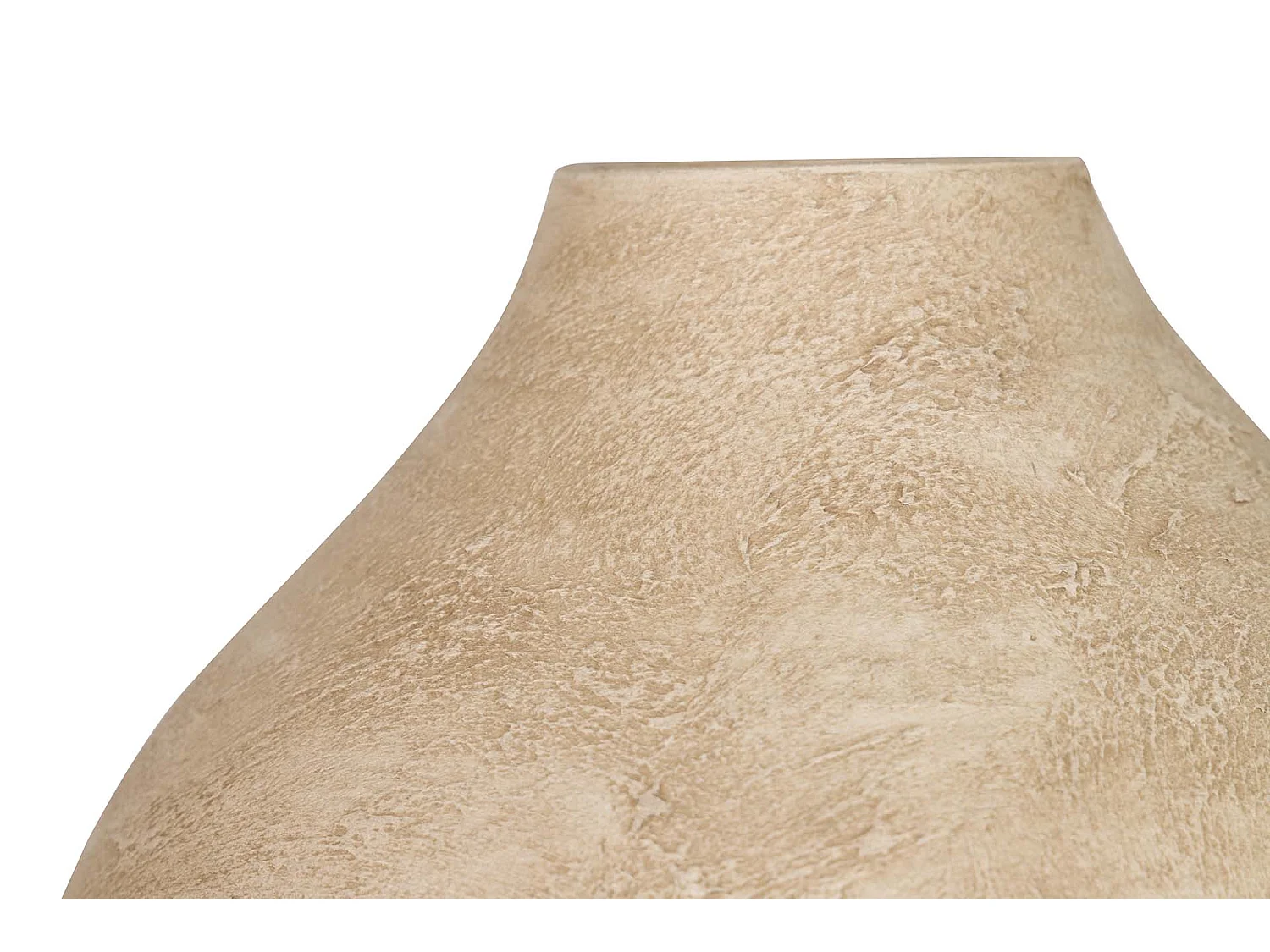 Florero Cerámica Beige 29x29x37 Cm