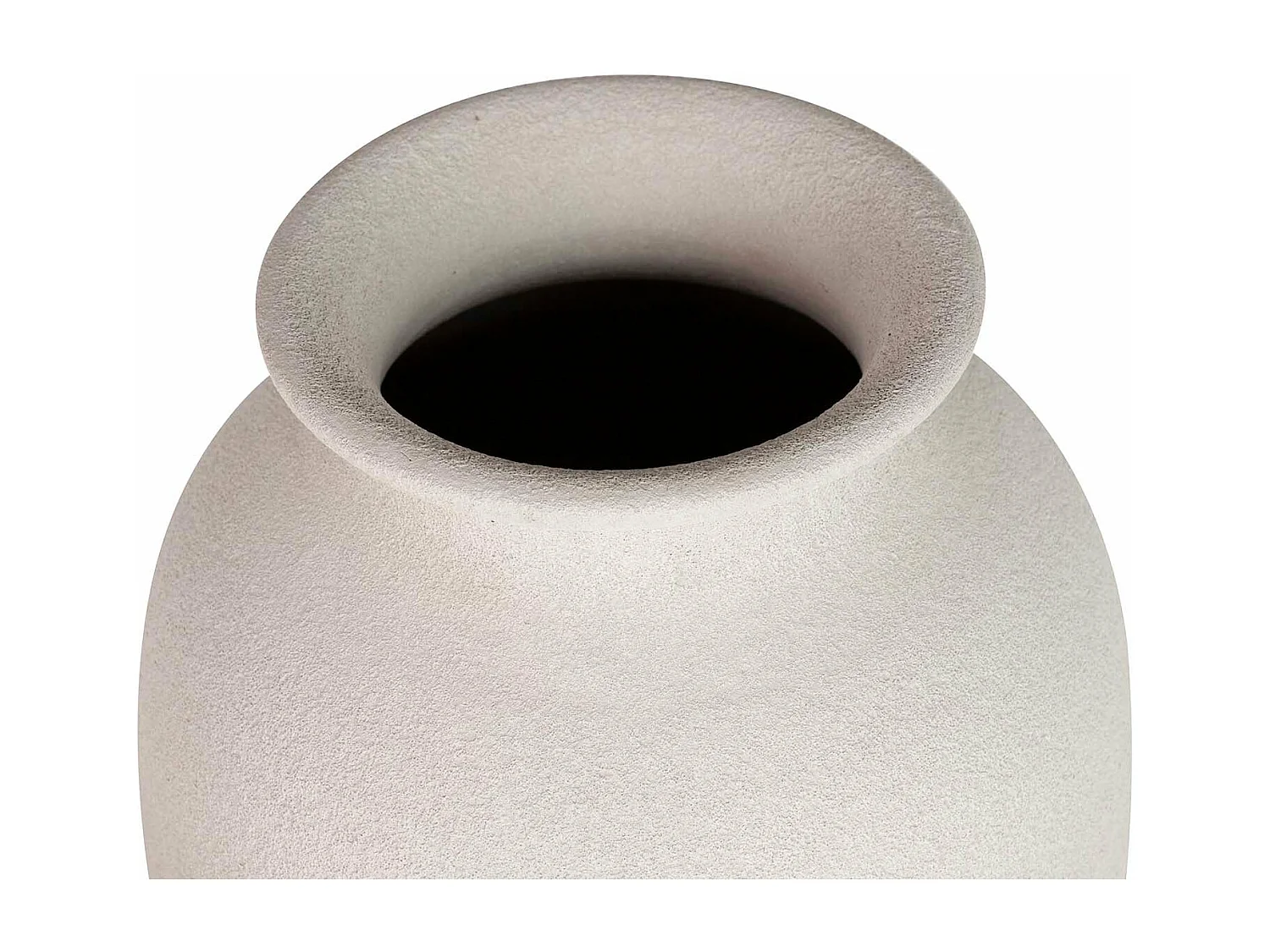 Florero Cerámica Blanca 28x28x60 Cm