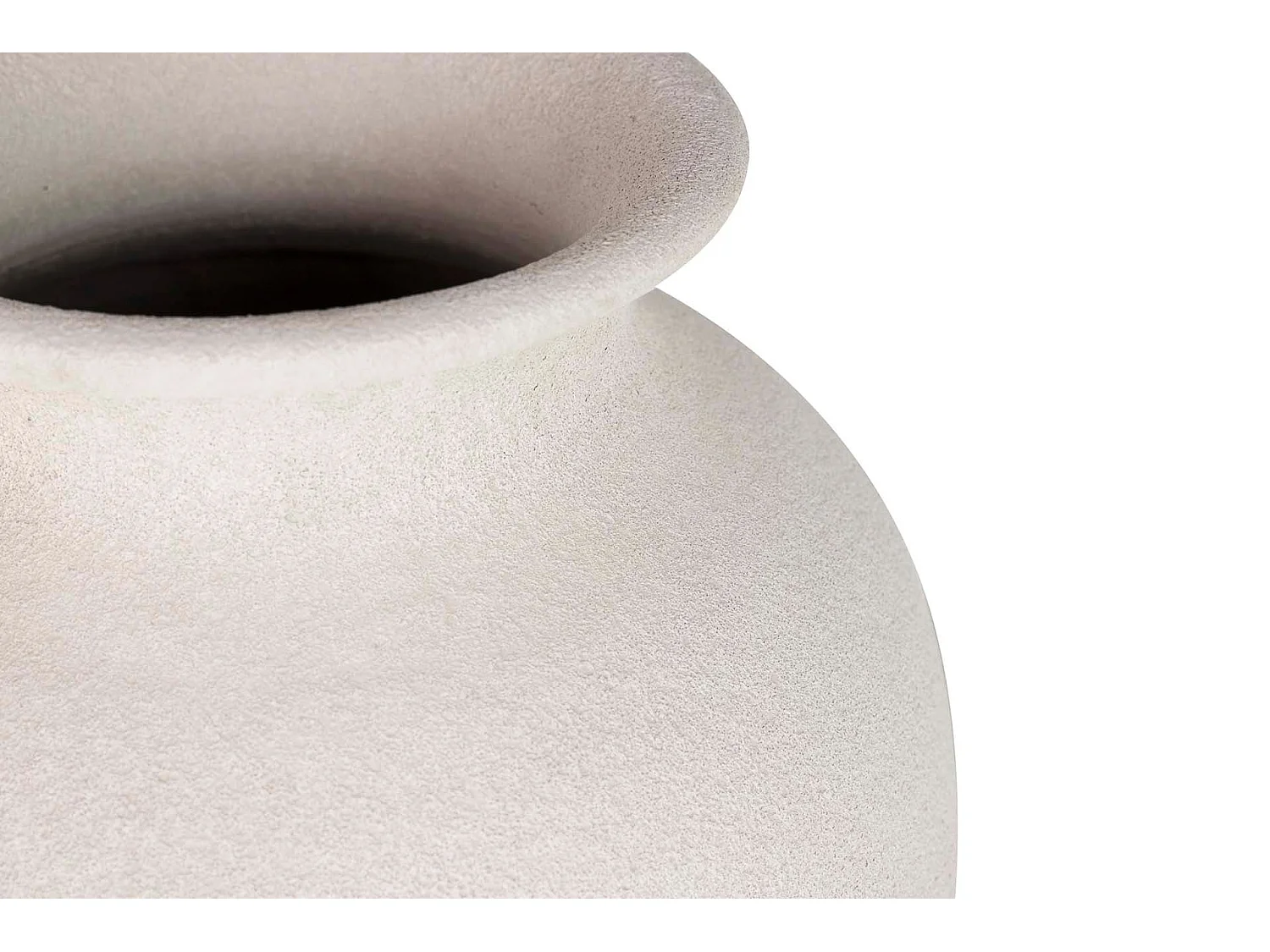 Florero Cerámica Blanca 28x28x60 Cm