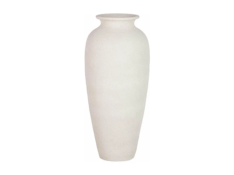 Florero Cerámica Blanca 28x28x60 Cm
