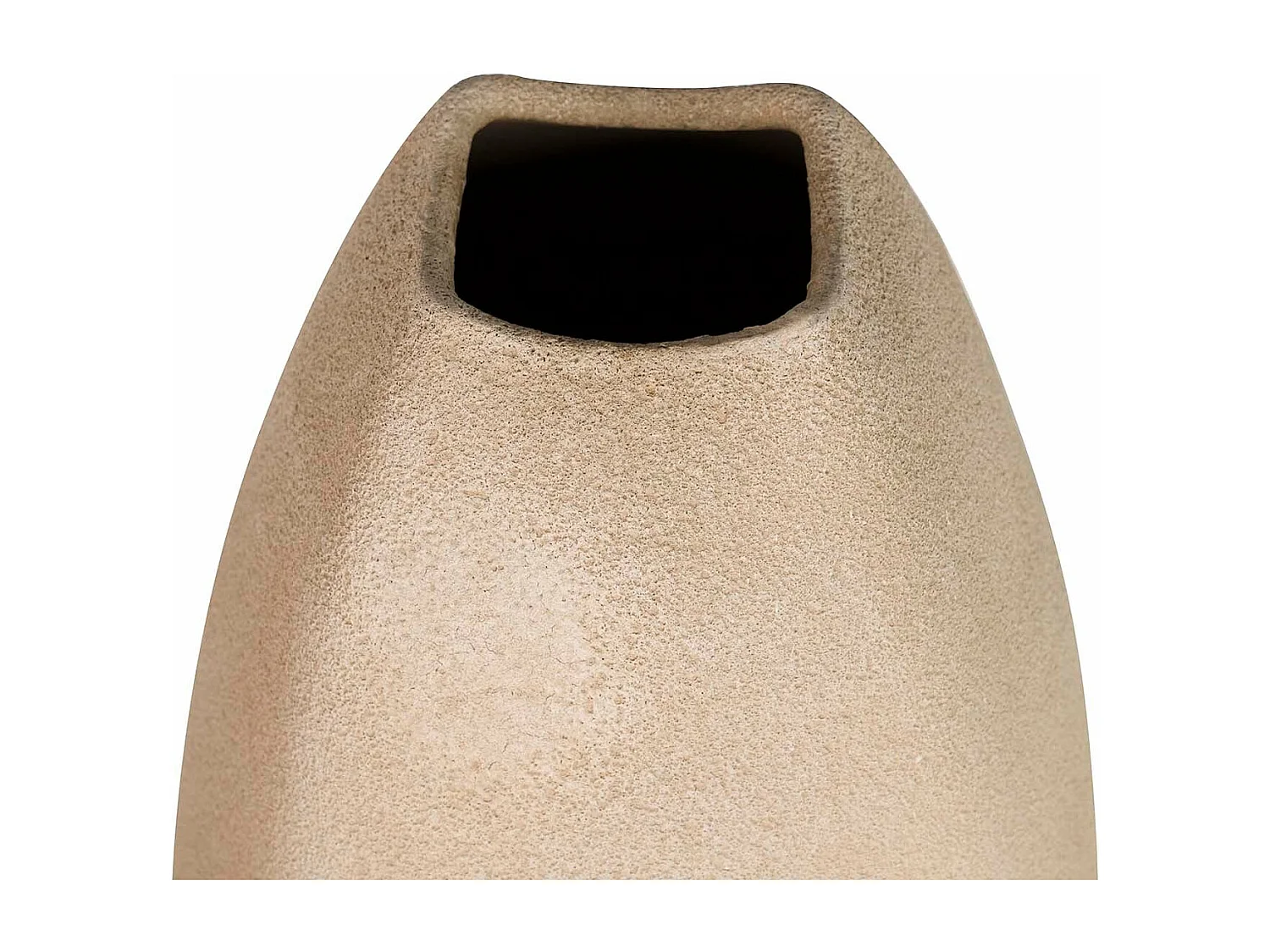 Florero Cerámica Marrón 24x24x80 Cm