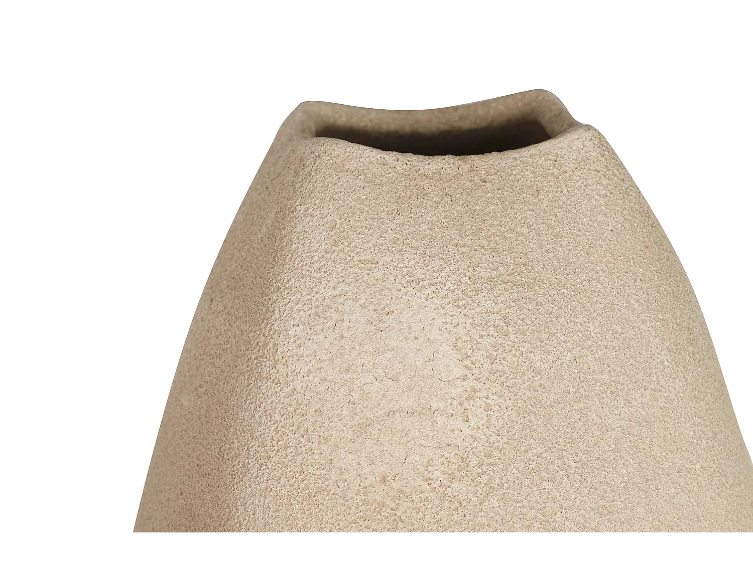 Florero Cerámica Marrón 24x24x80 Cm