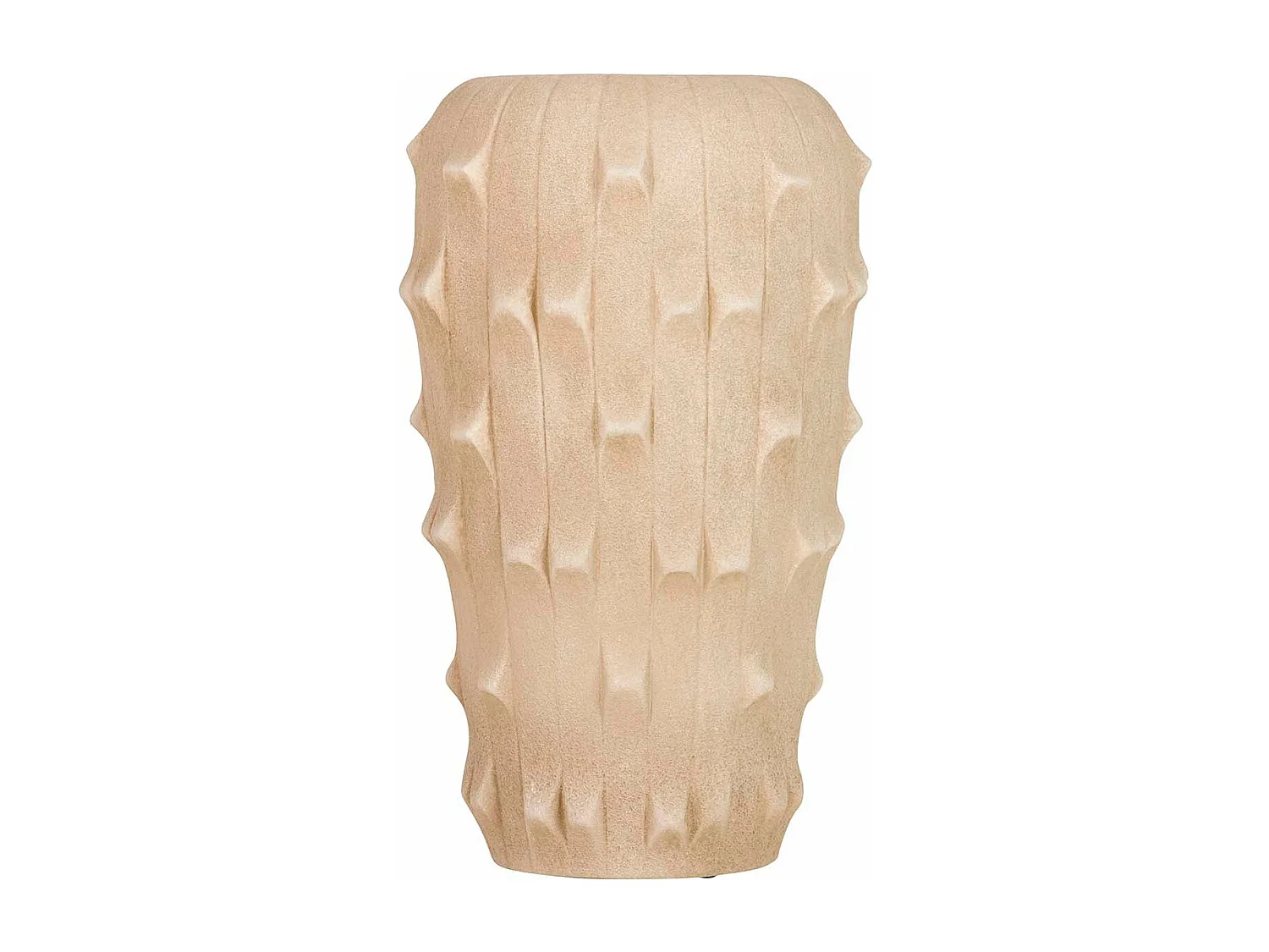 Florero Cerámica Marrón 30x30x50 Cm