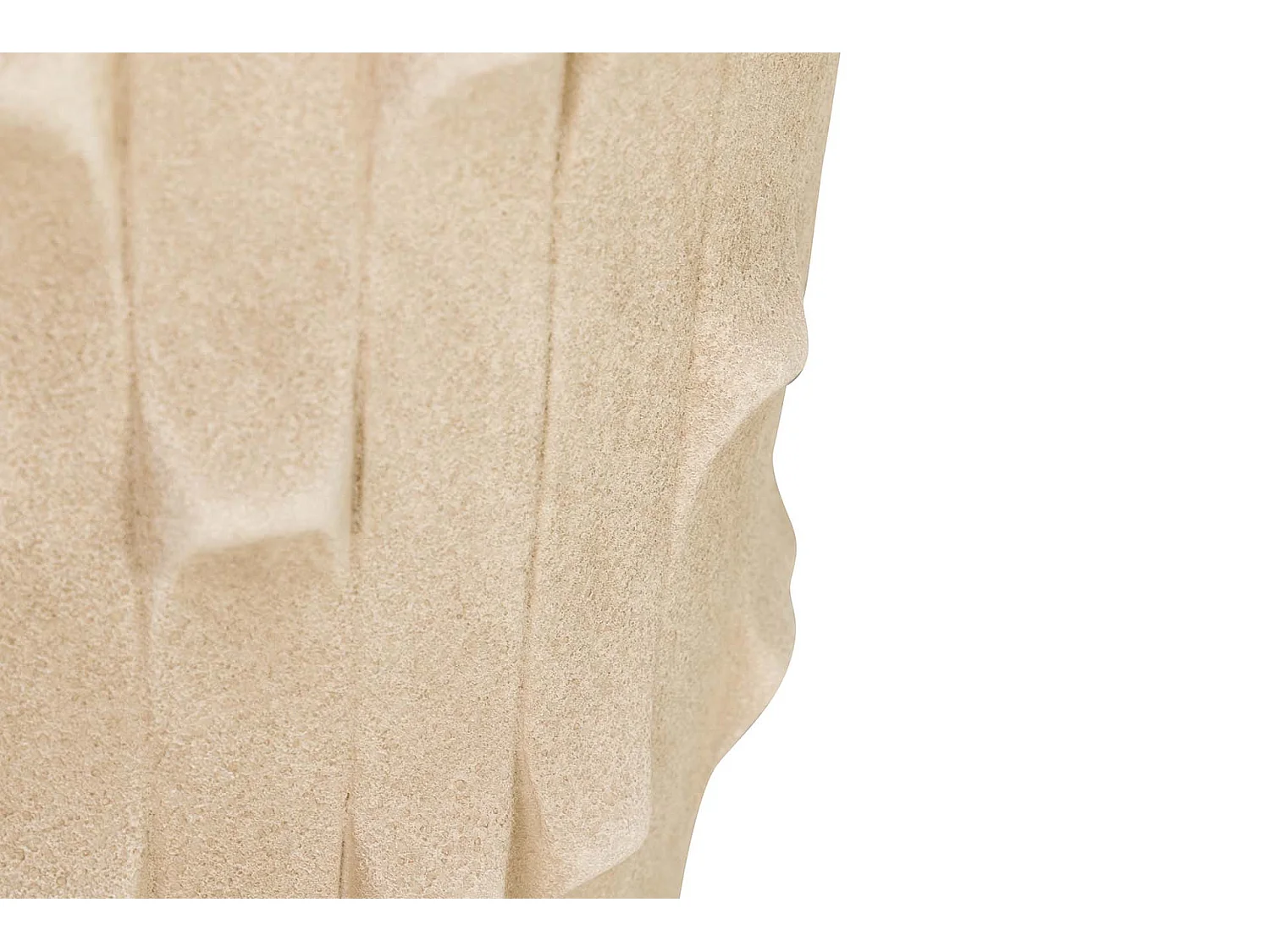 Florero Cerámica Marrón 30x30x50 Cm