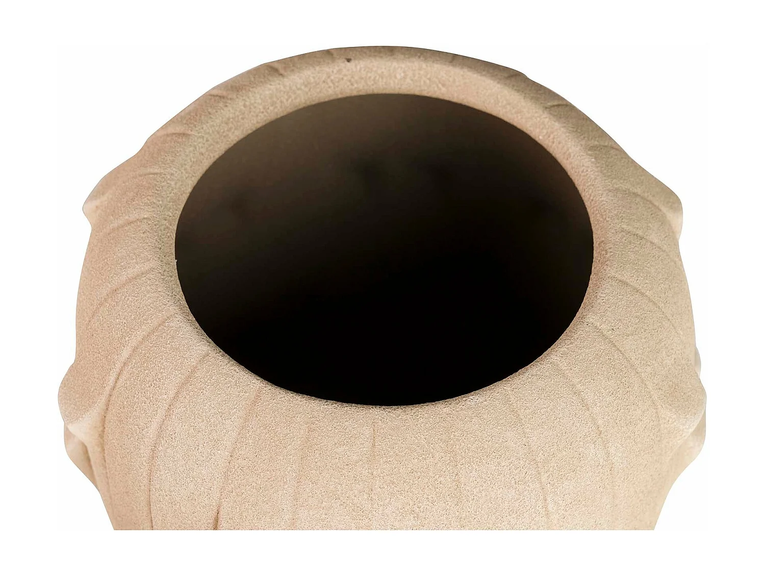 Florero Cerámica Marrón 30x30x50 Cm