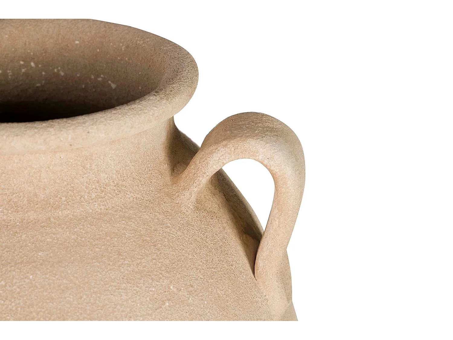 Florero Cerámica Marron 30x30x80 Cm