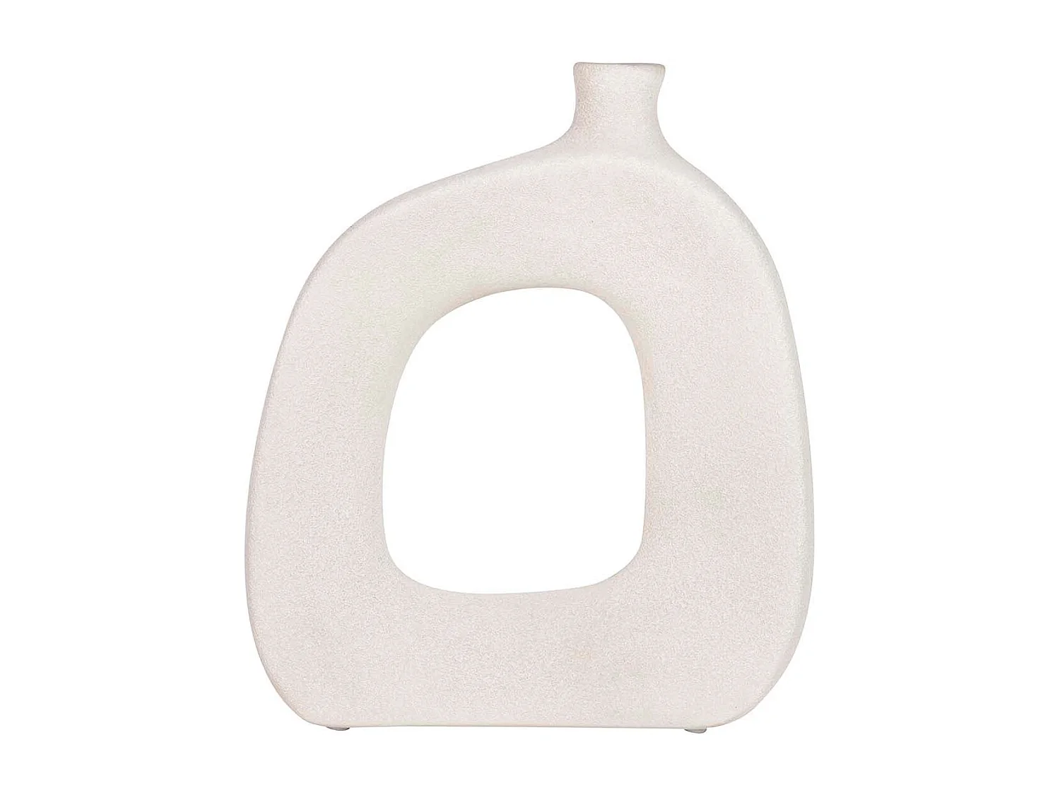 Florero Cerámica Gris 30x11x30 Cm