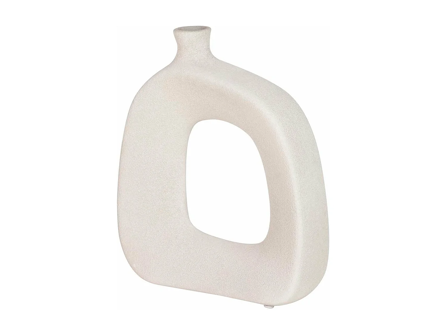 Florero Cerámica Gris 30x11x30 Cm