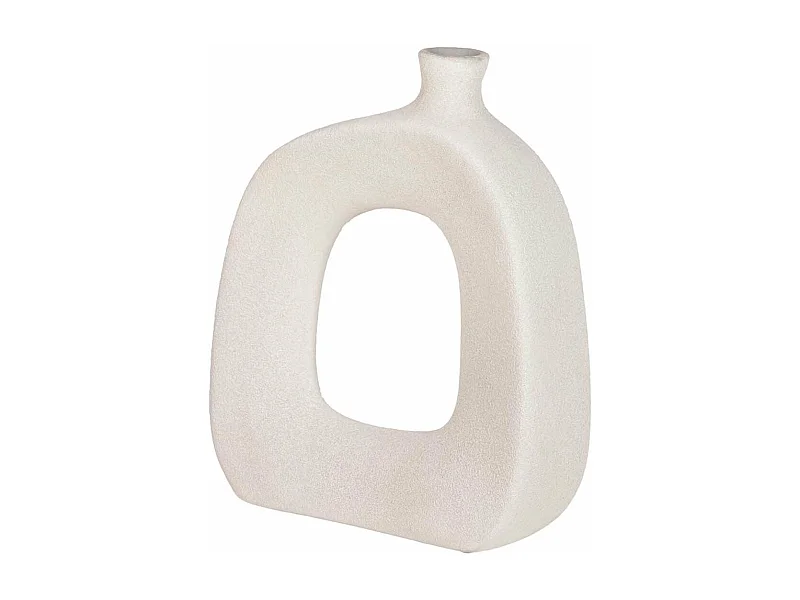 Florero Cerámica Gris 30x11x30 Cm