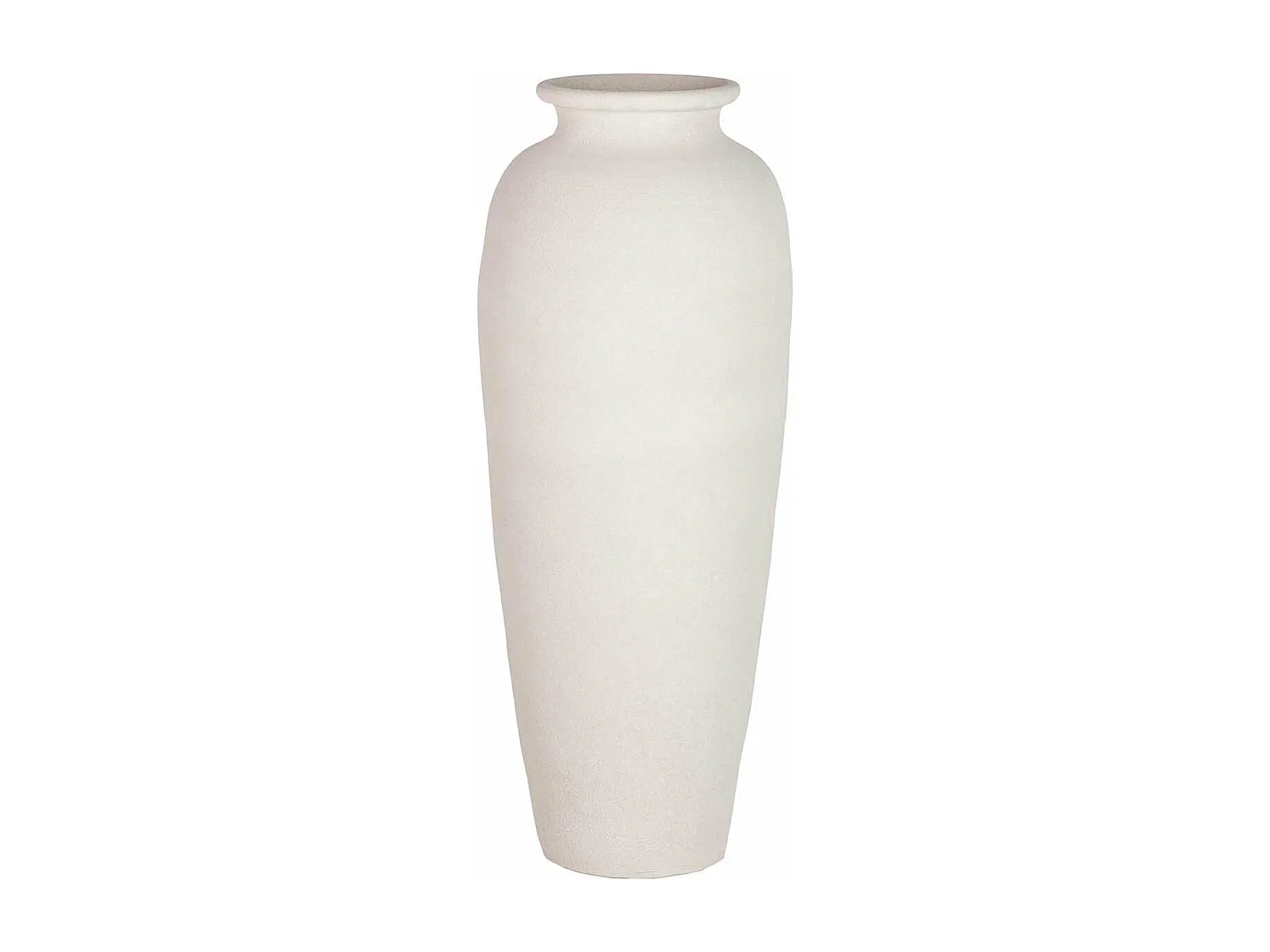 Florero Cerámica Blanca 30x30x80 Cm