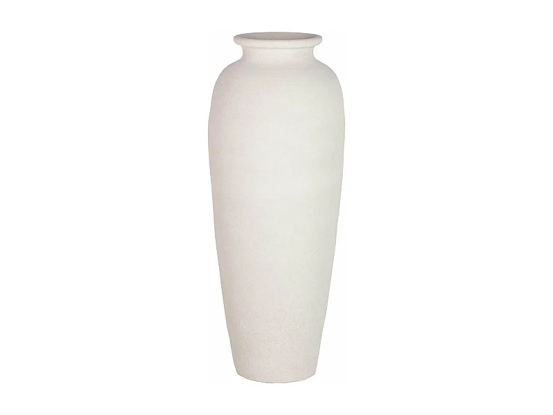Florero Cerámica Blanca 30x30x80 Cm