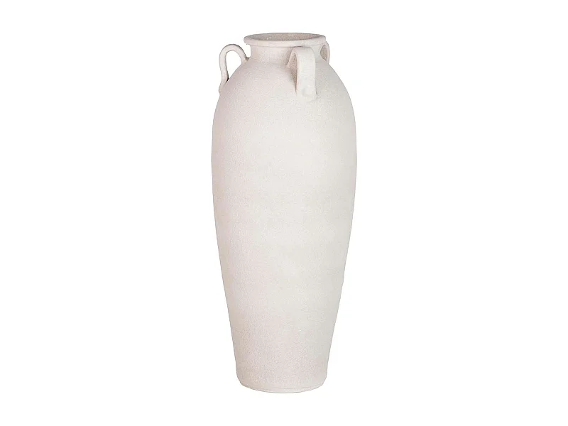 Florero Cerámica Blanca 30x30x80 Cm
