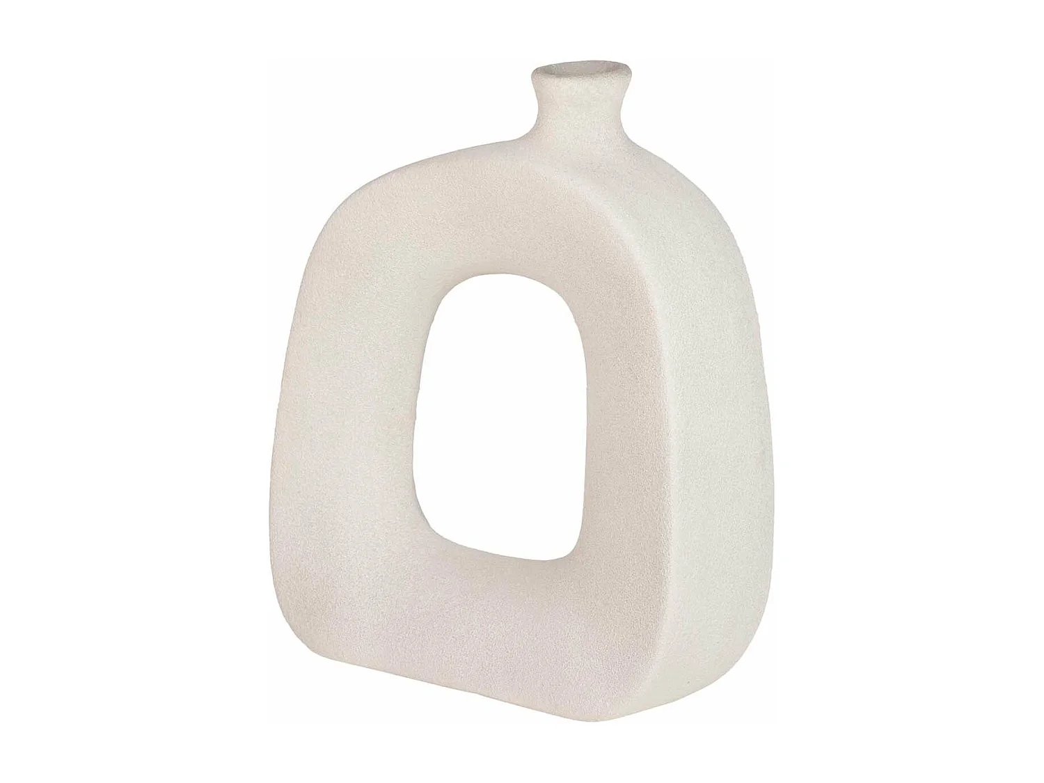 Florero Cerámica Gris 41x11x40 Cm