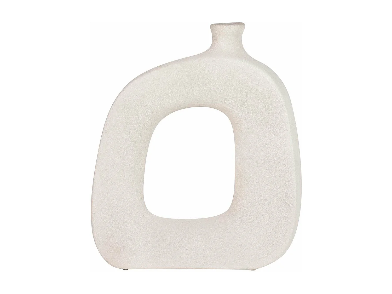 Florero Cerámica Gris 41x11x40 Cm