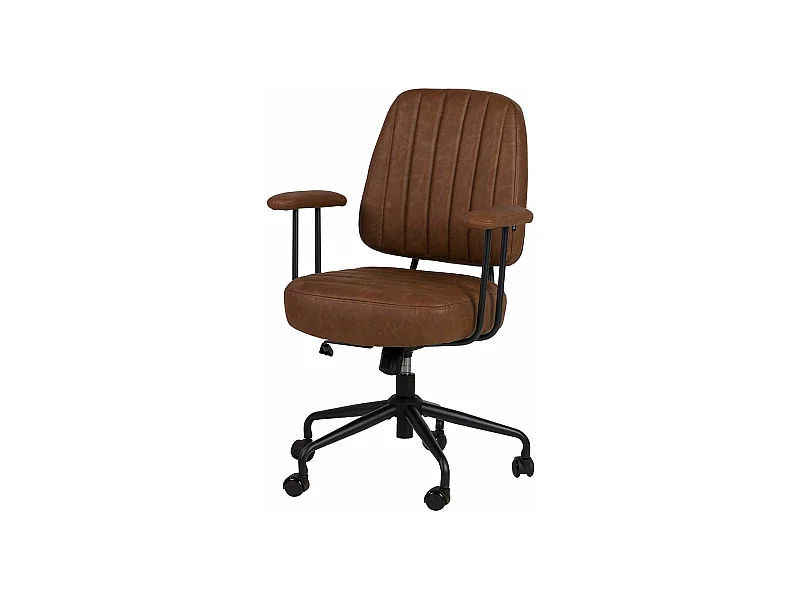 Silla Escritorio Regulable Marron 65x68x97/103 Cm