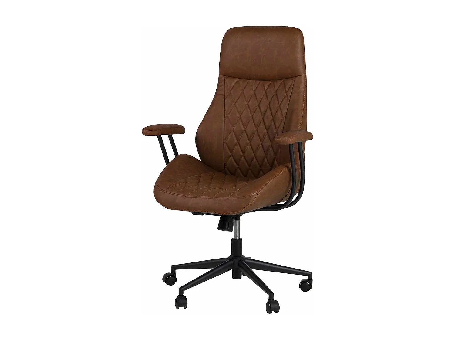 Silla Escritorio Regulable Marron 71x65x112/120 Cm