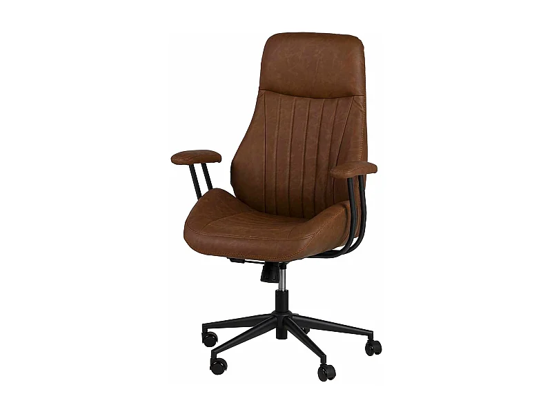 Silla Escritorio Regulable Marron 71x65x112/120 Cm