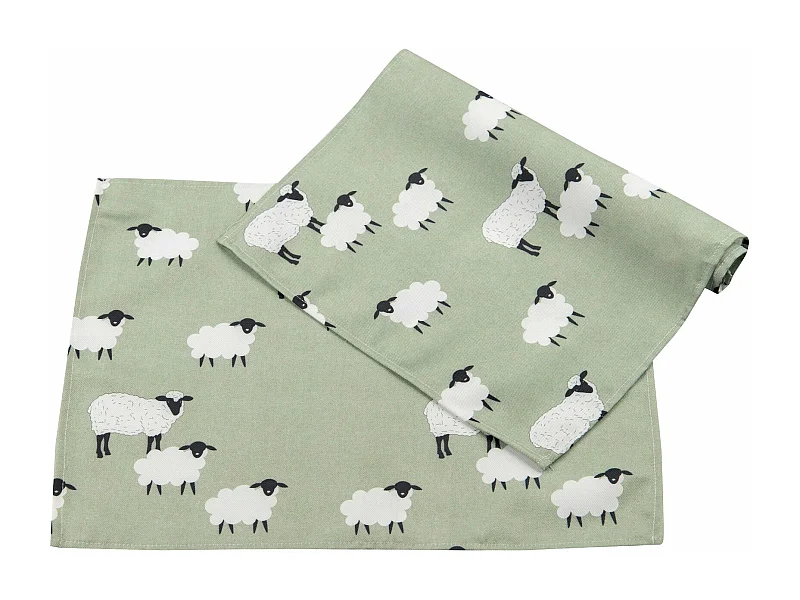 Set 2 Manteles Individuales Ovejas 50x35 Cm