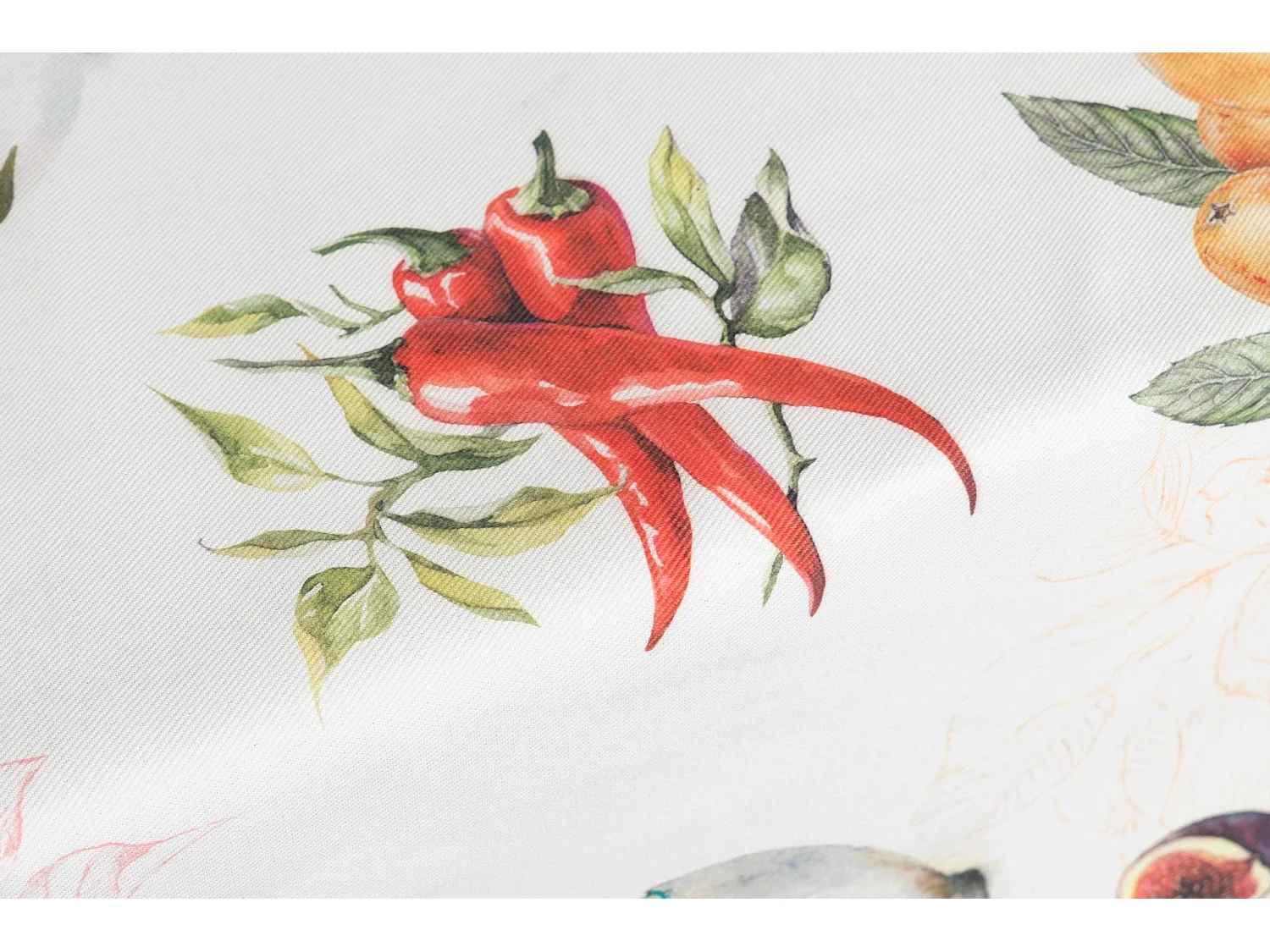 Mantel Antimanchas Higos Pajaros 145x160 Cm