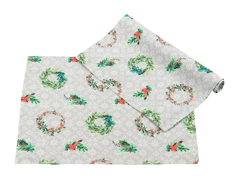 Set 2 Manteles Individual Antimanchas Navidad 50x35 Cm