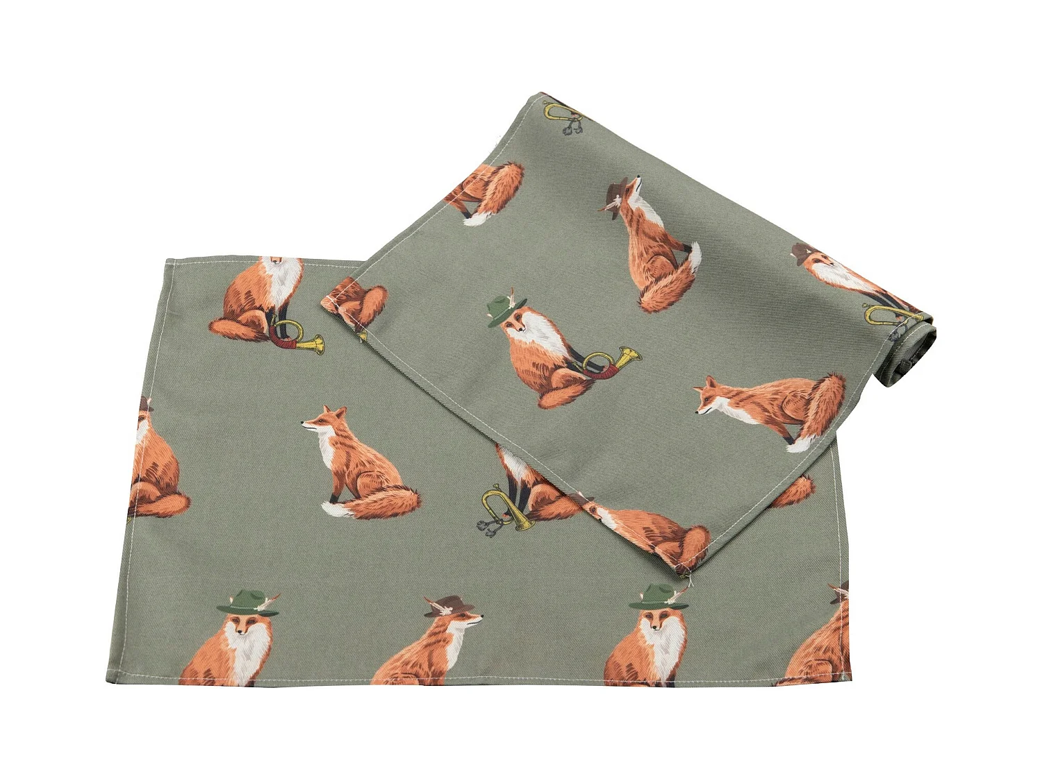 Set 2 Manteles Individuales Zorros  50x35 Cm