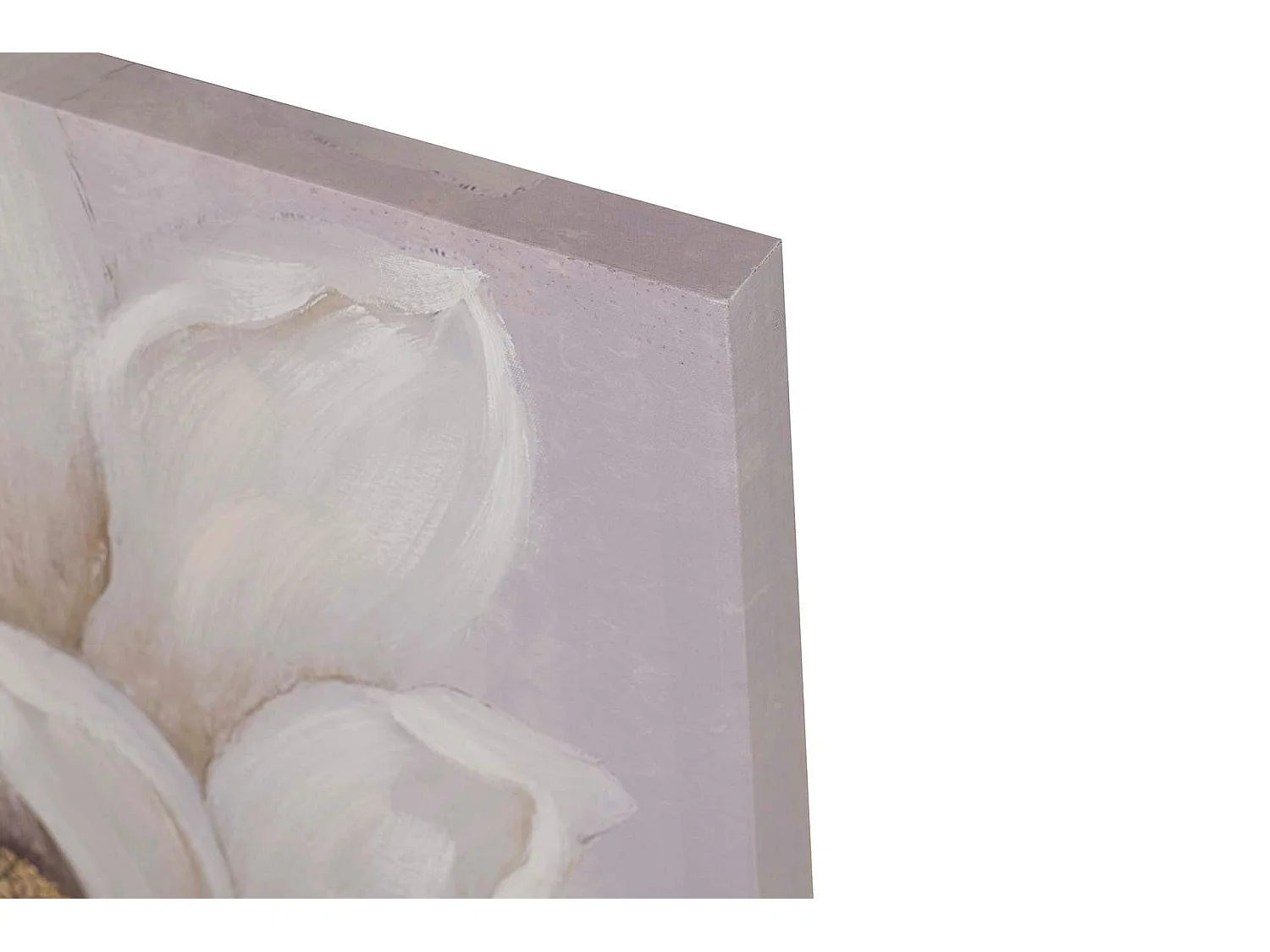 Set 2 Lienzos Flores 40% Pintado A Mano 60x3x60 Cm