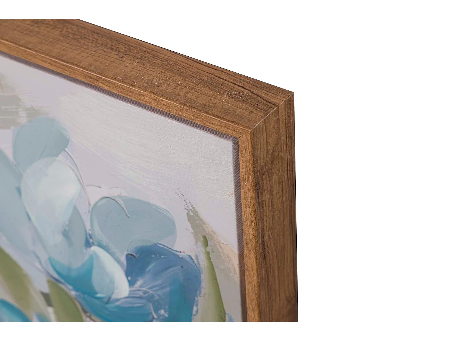 Set 2 Cuadros Flores 80% Pintado A Mano 60x4x60 Cm