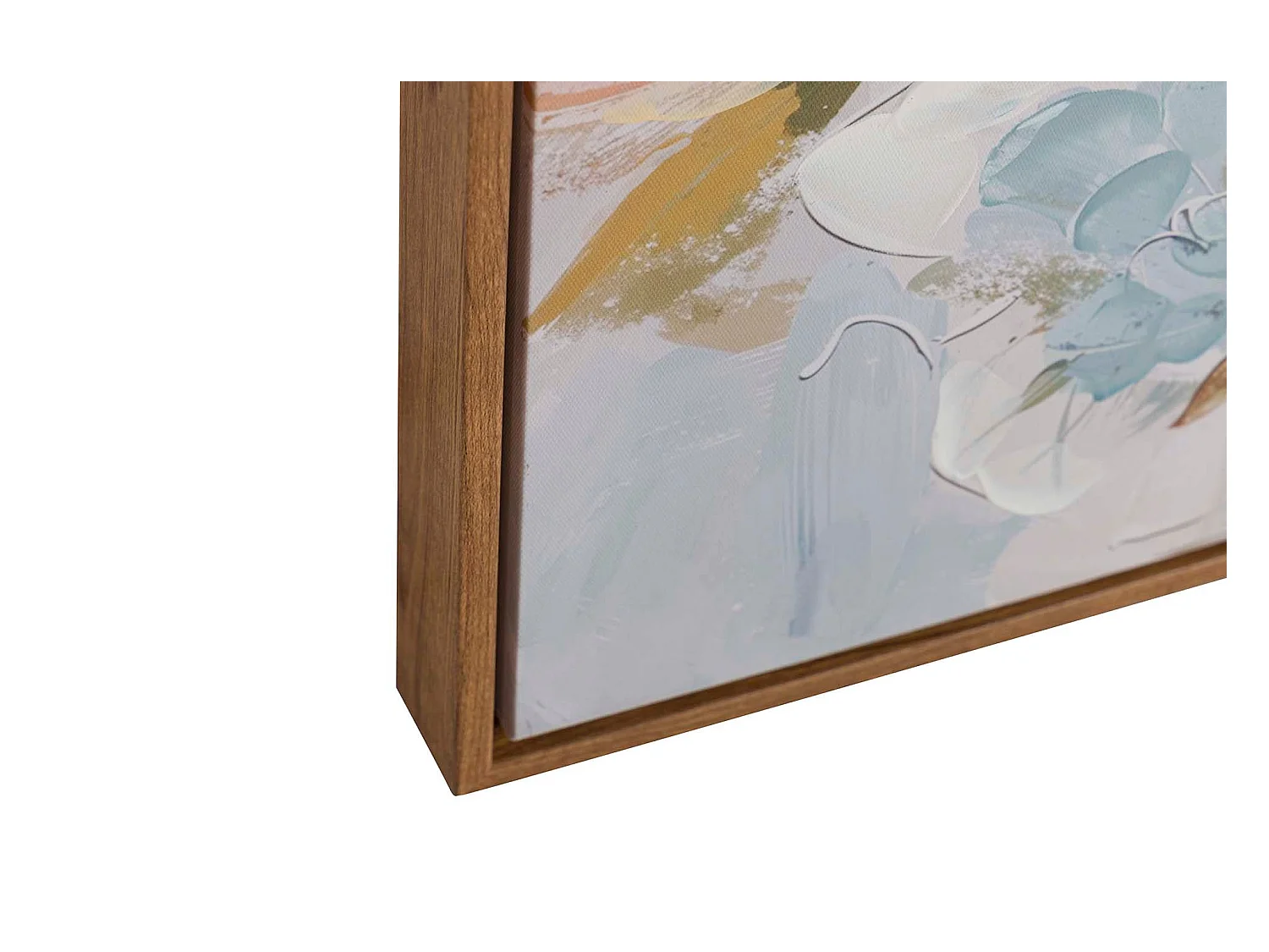 Set 2 Cuadros Flores 80% Pintado A Mano 60x4x60 Cm