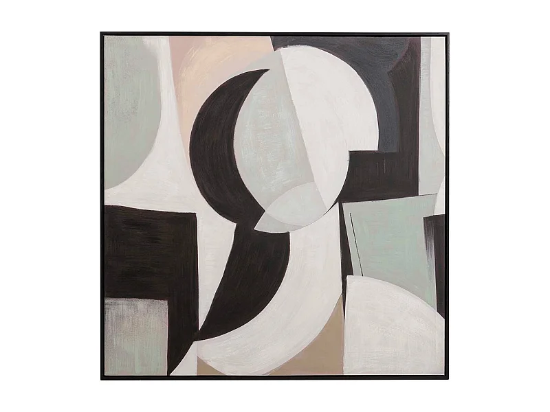 Cuadro Abstracto 80% Pintado A Mano 100x4x100 Cm