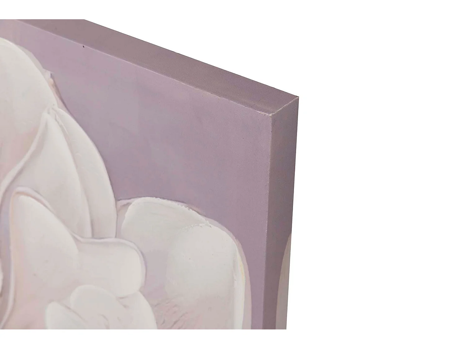 Set 2 Lienzos Flores 40% Pintado A Mano 60x3x60 Cm