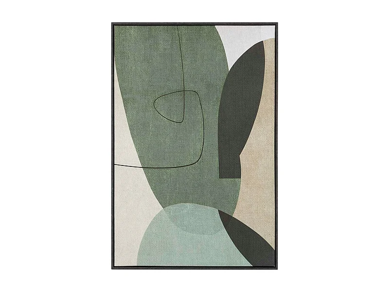 Cuadro Abstracto Marco 30% Pintado Mano 83x5x123 Cm