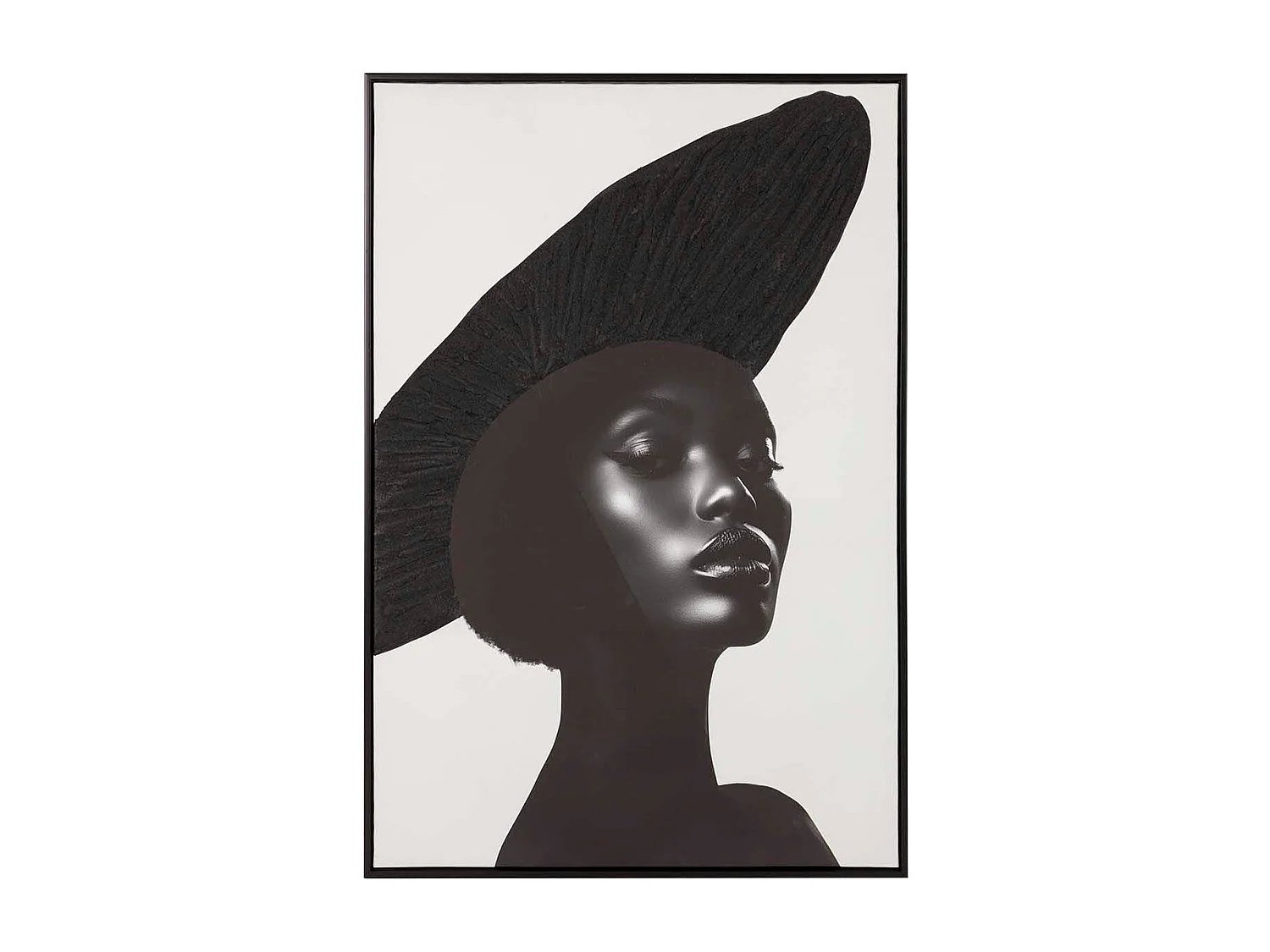 Cuadro Mujer Marco 30% Pintado A Mano 83x4x123 Cm