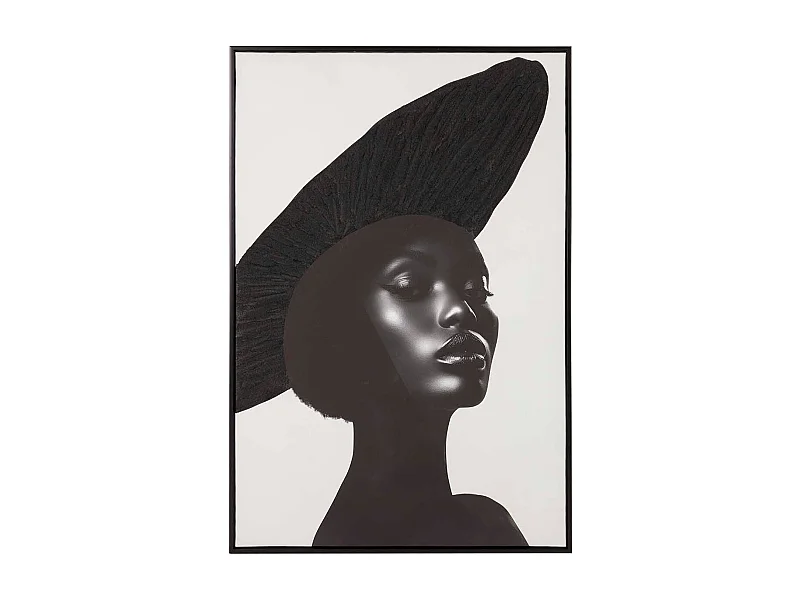 Cuadro Mujer Marco 30% Pintado A Mano 83x4x123 Cm