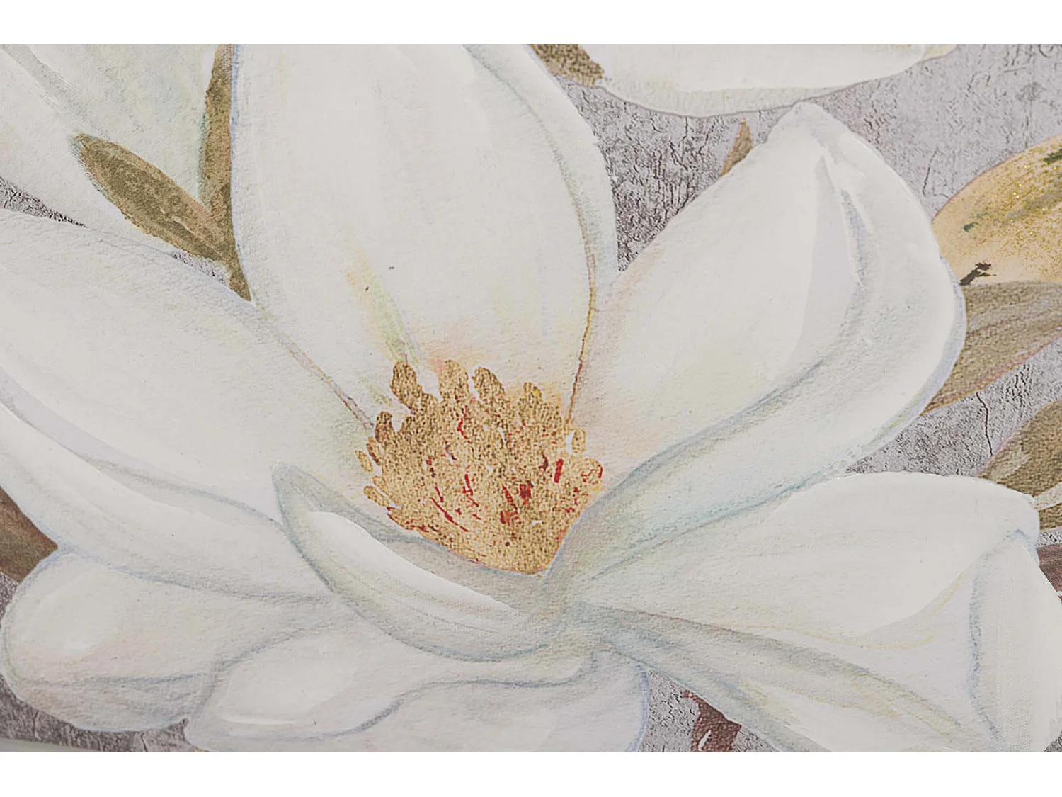 Set 2 Lienzos Flores 40% Pintado A Mano 50x3x70 Cm