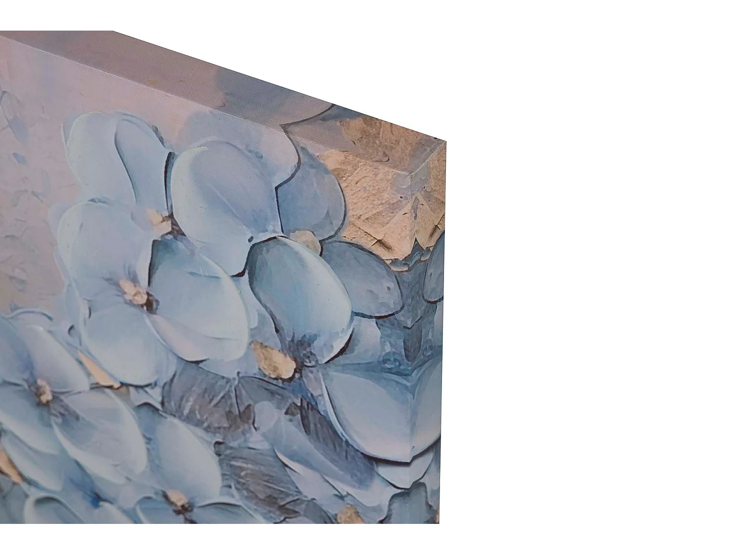 Set 2 Lienzos Flores 40% Pintado A Mano 60x3x60 Cm