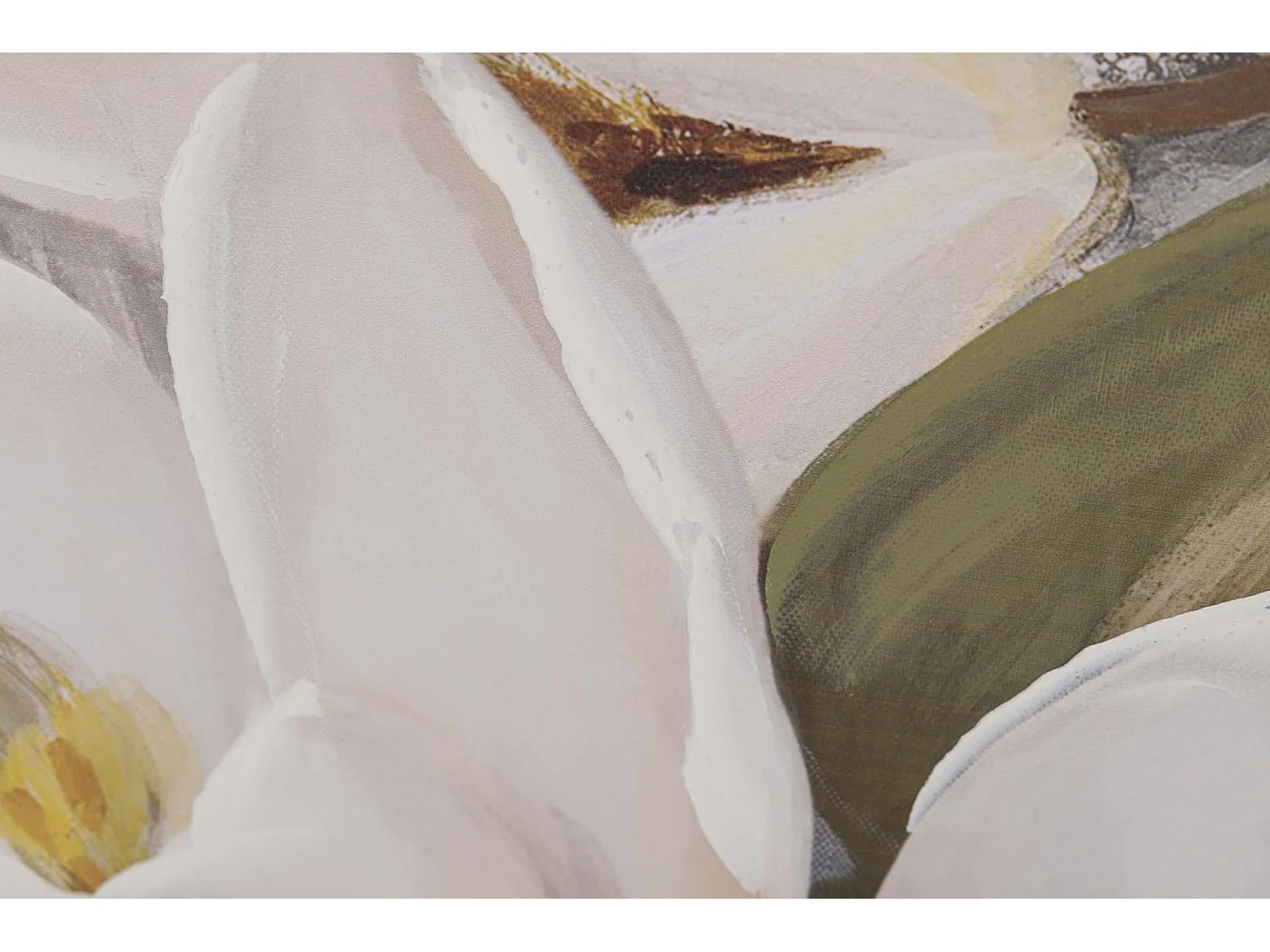 Set 2 Lienzos Flores 40% Pintado A Mano 60x3x60 Cm