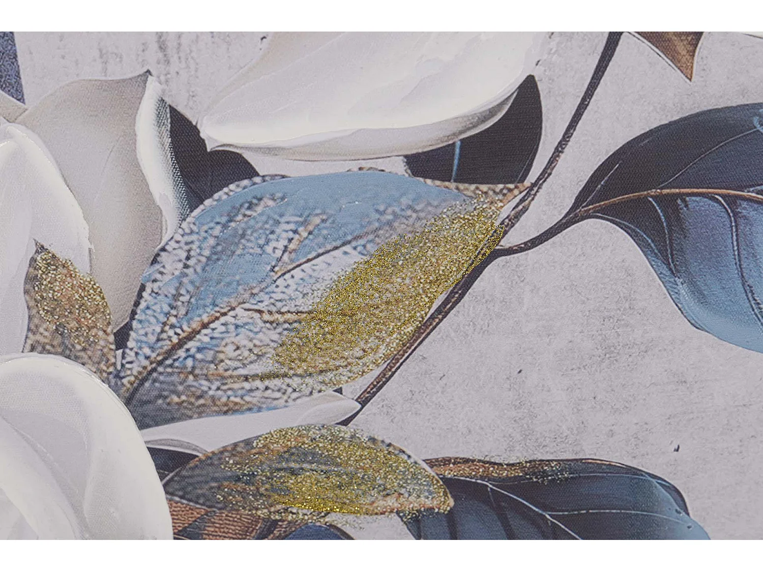 Set 2 Lienzos Flores 40% Pintado A Mano 60x3x60 Cm