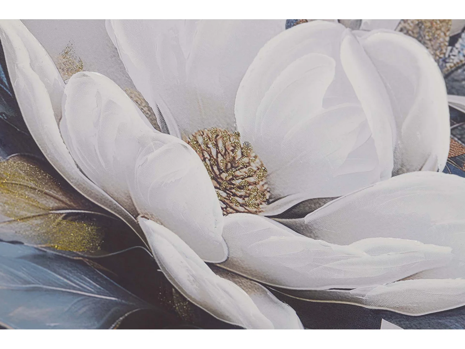 Set 2 Lienzos Flores 40% Pintado A Mano 60x3x60 Cm