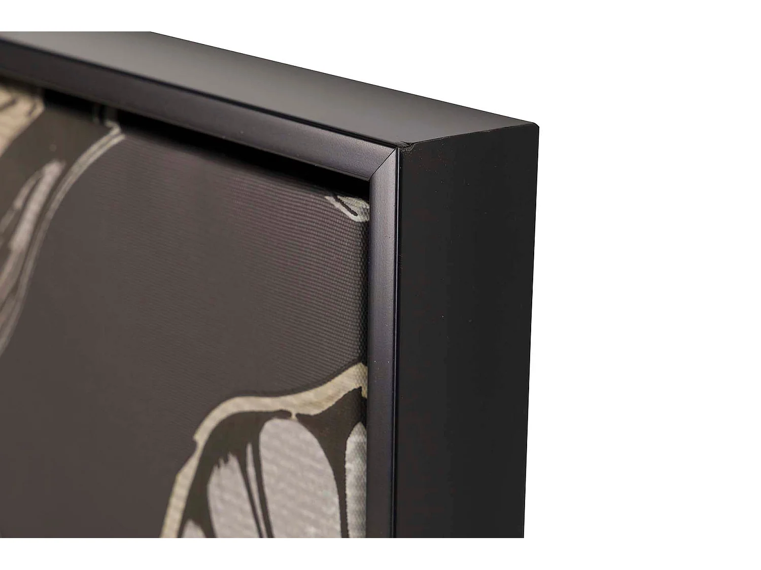 Cuadro Hojas Foam Con Marco Negro 83x4x123 Cm