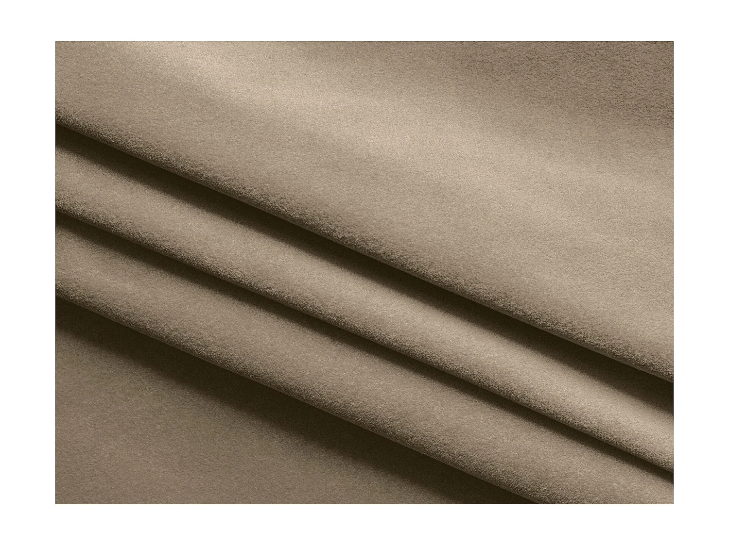 Bed met opbergruimte 200 x 225 - velours - lichtbeige - KIANA