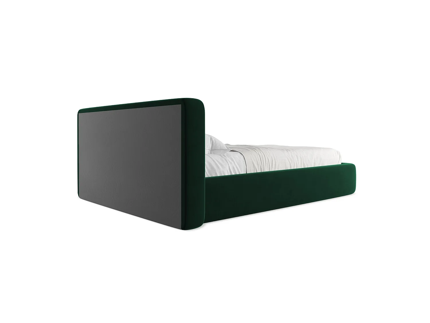 Lit coffre en velours 180 x 225 - bouteille verte - FIRENZE