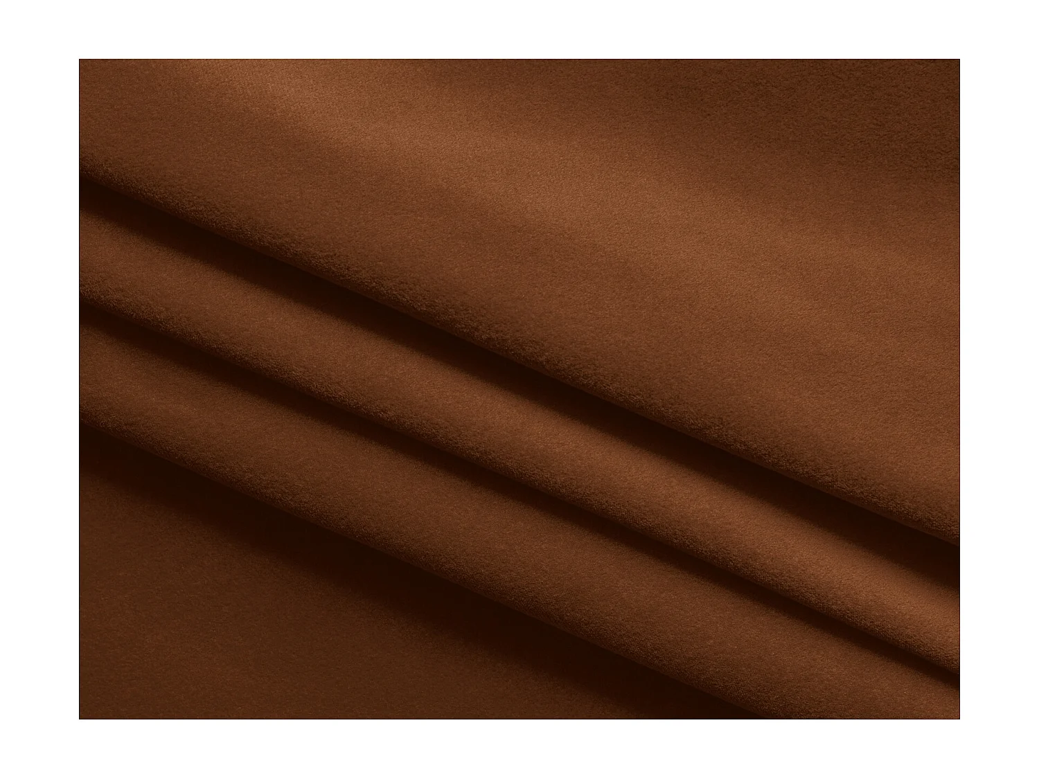 Lit coffre en velours 140 x 200 - terre cuite - KIANA