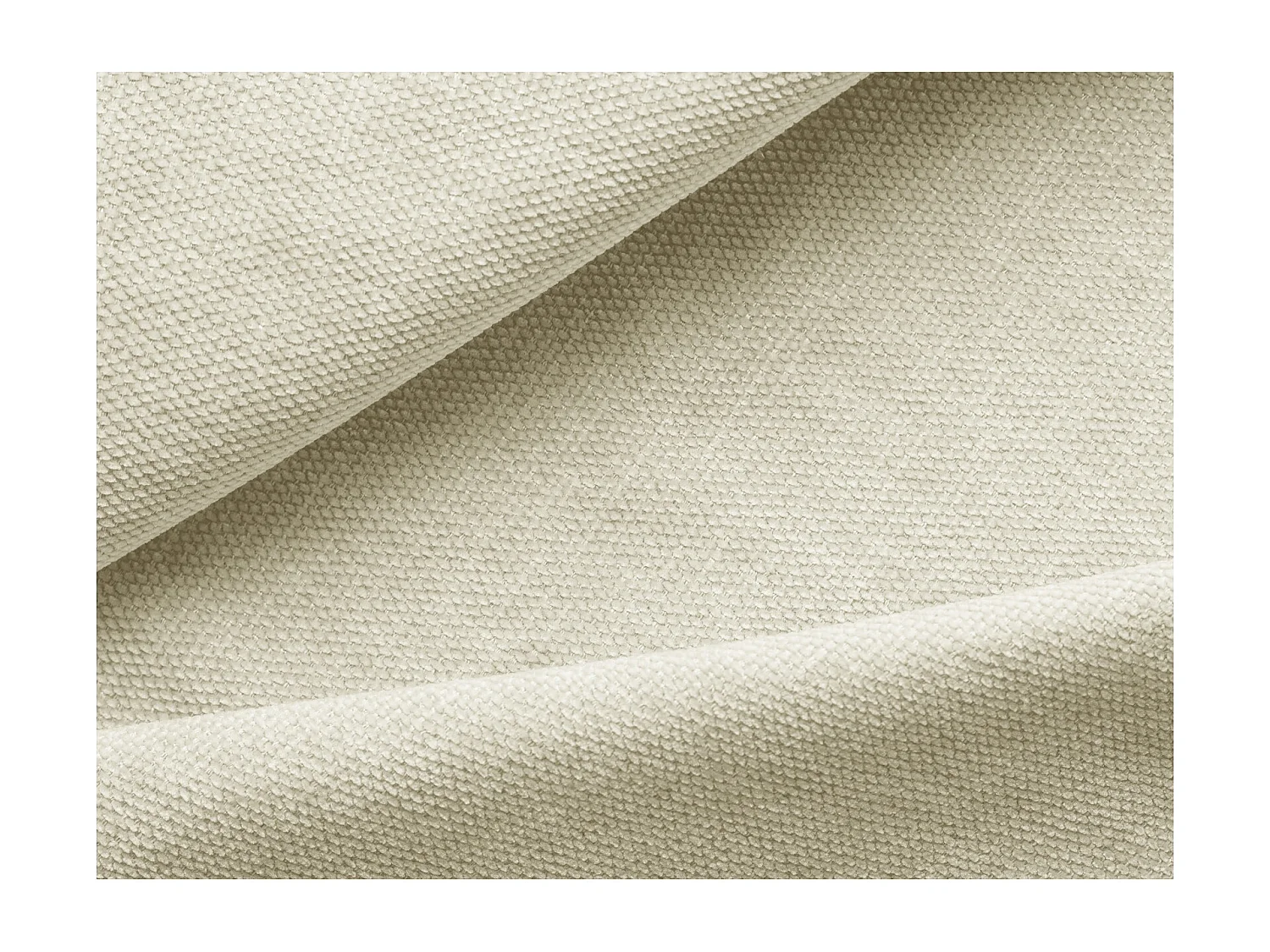 Lit coffre en tissu chenille 160 x 200 - beige - NALU