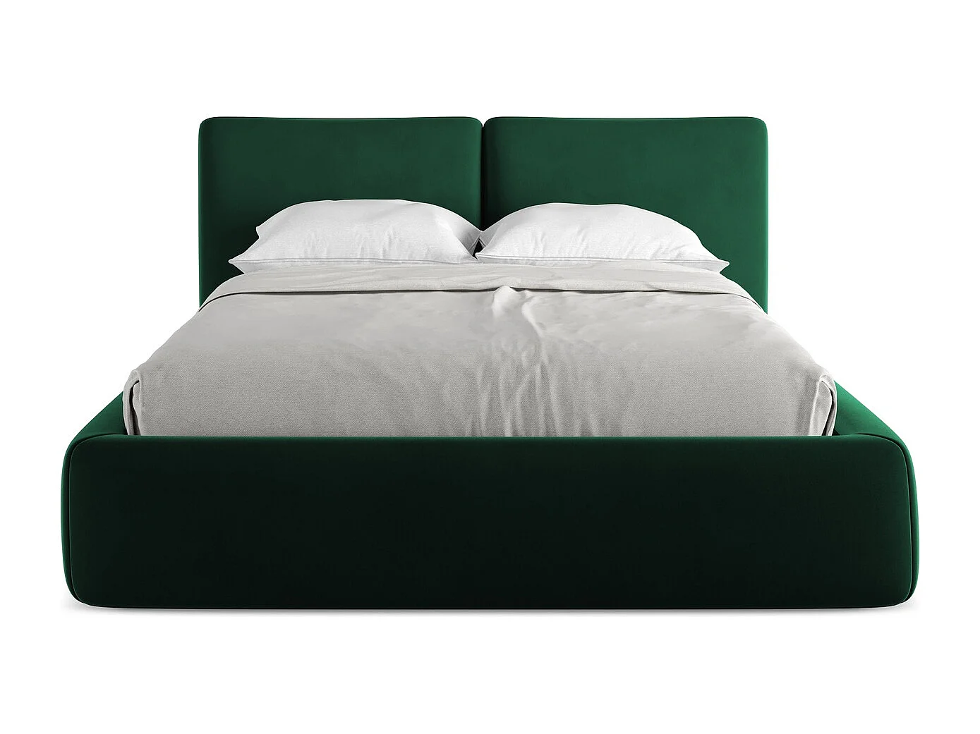 Lit coffre en velours 140 x 200 - lavande - HOKU