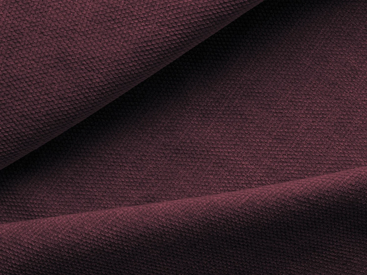 Bett mit Bettkasten - 160 x 228 - Chenille - Rotwein - MILANO